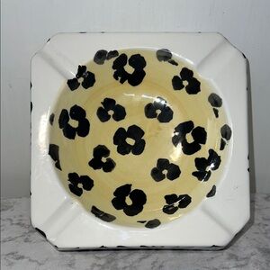 Vintage Hand Painted Made in Italy Large Ash Tray